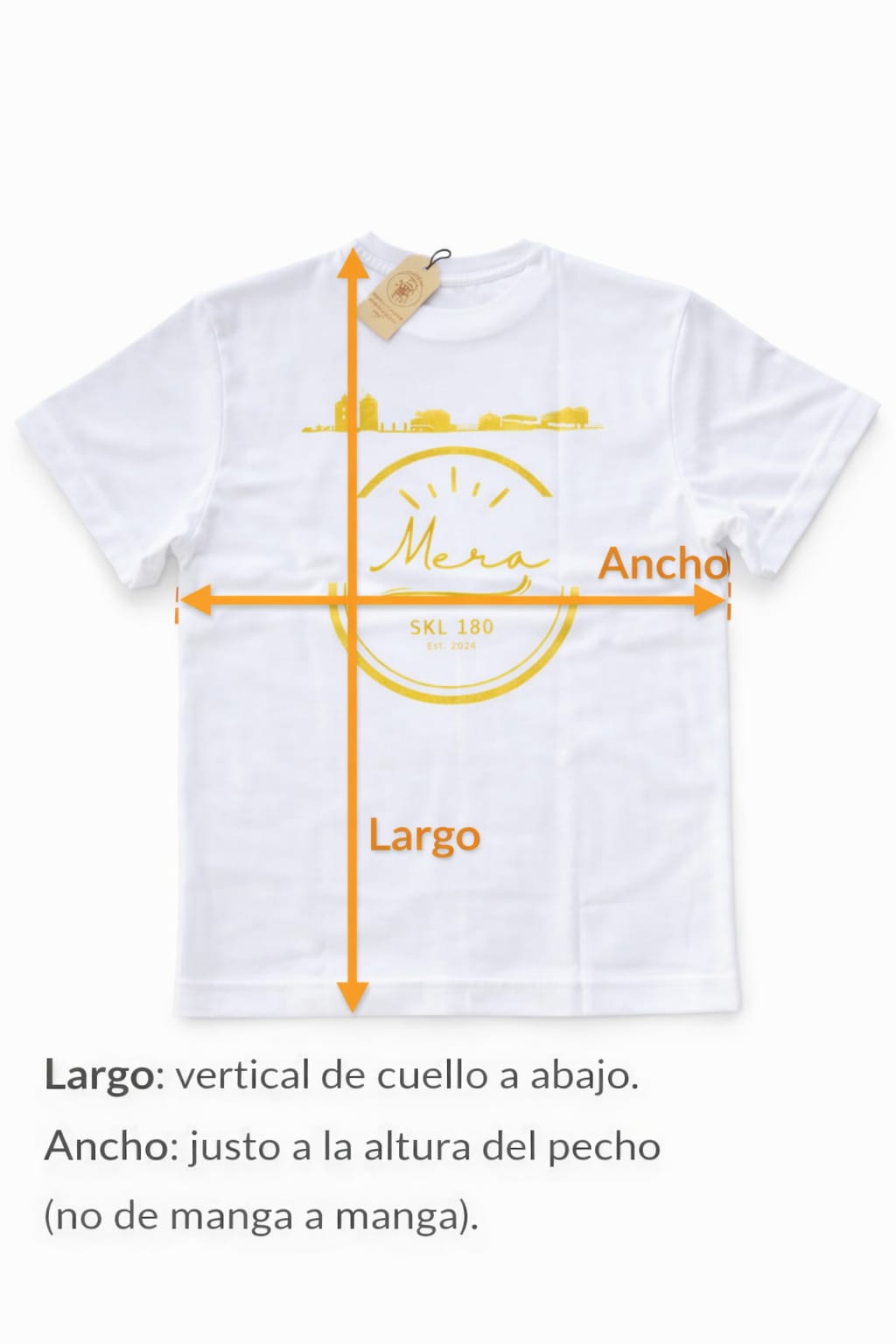 camiseta mera skl 180 blanca y dorada camiseta mera skl 180 blanca y dorada