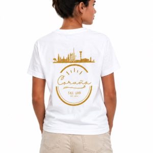 Tienda Online SKL 180 camiseta coruña skl 180 blanca y dorada