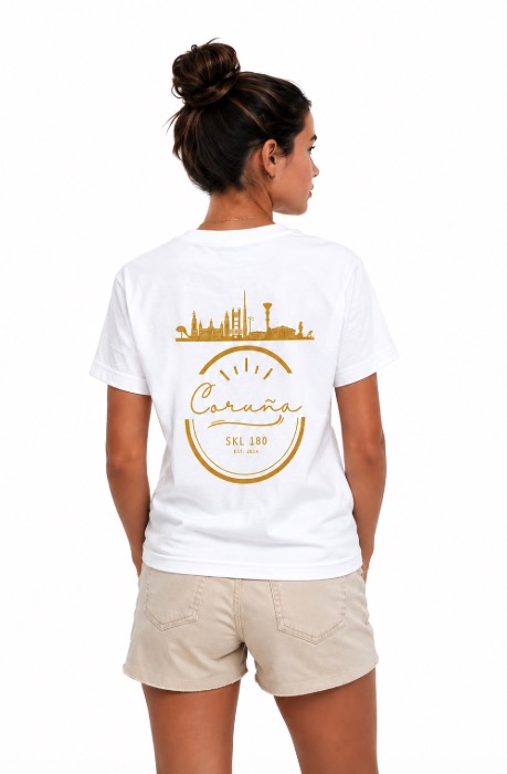 camiseta coruña skl 180 blanca y dorada camiseta coruña skl 180 blanca y dorada